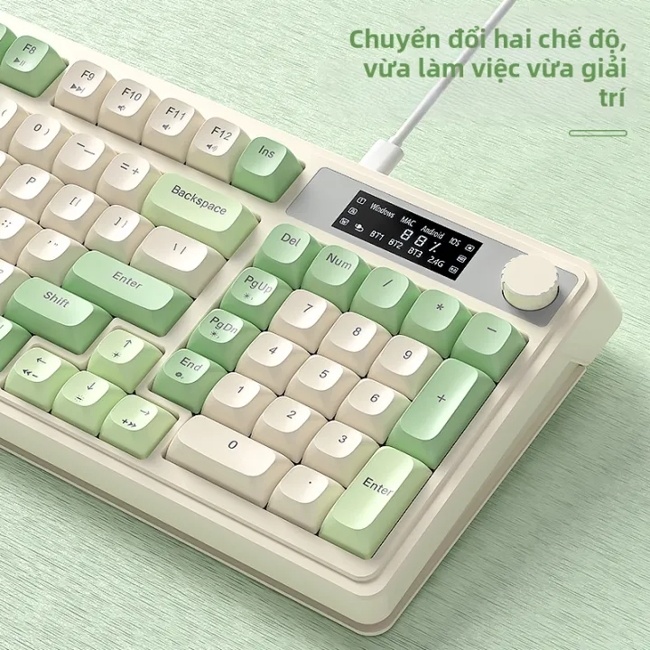 AULA | S99 Pro Tri-Mode Mechanical Keyboard, Side-Printed Translucent Keycaps