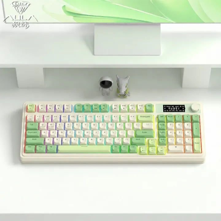 AULA | S99 Pro Tri-Mode Mechanical Keyboard, Side-Printed Translucent Keycaps
