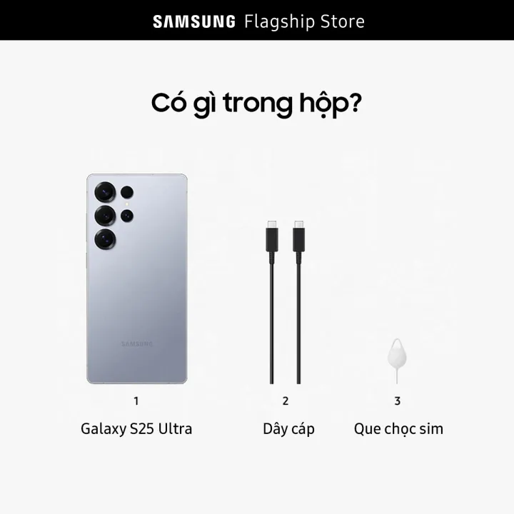 Điện thoại Samsung Galaxy S25 Ultra (256GB | 512GB), Điện thoại AI, Tìm kiếm thông minh, Video camera đêm Nightography, S Pen đa nhiệm