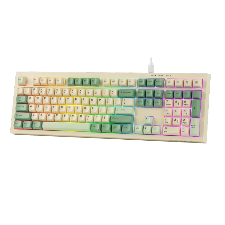 AULA | S99 Pro Tri-Mode Mechanical Keyboard, Side-Printed Translucent Keycaps
