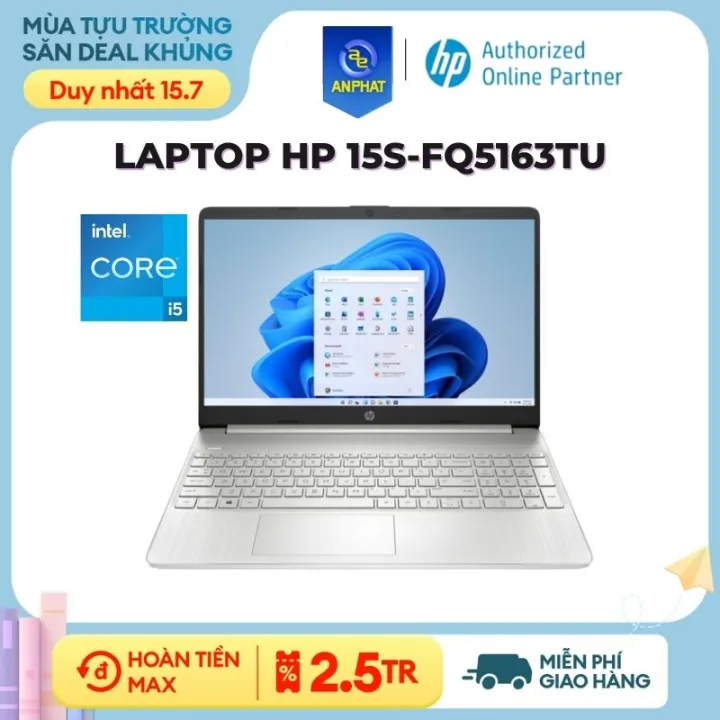 aptop HP 15s-fq5163TU (i5-1235U | 8GB | 256GB | 15.6" FHD| WIn11)