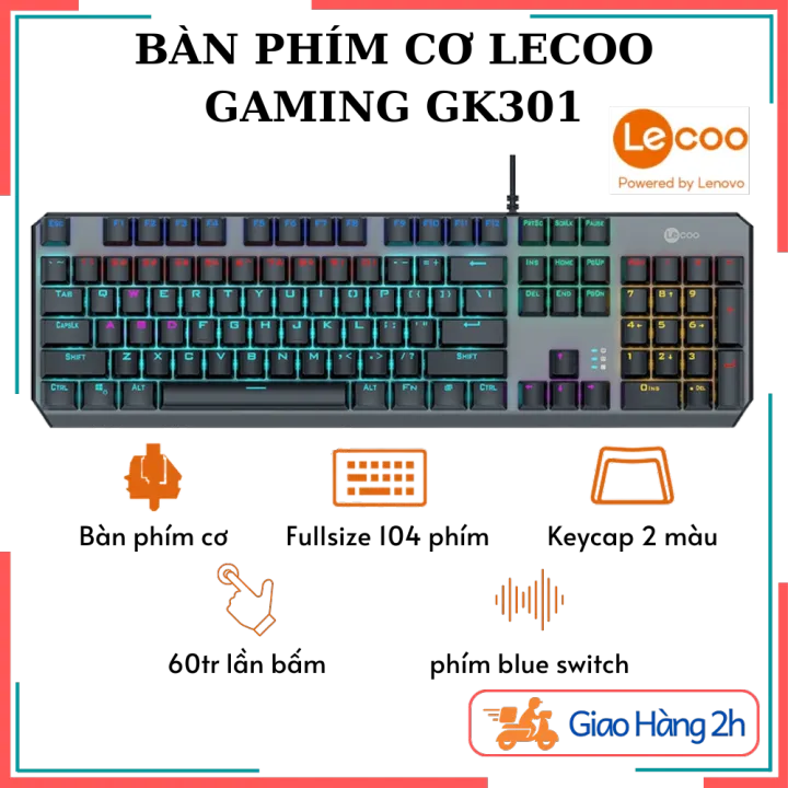 Bàn Phím Cơ Gaming Lecoo GK301