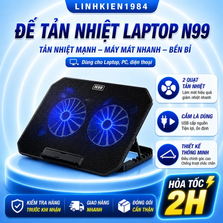 Đế tản nhiệt laptop N99
