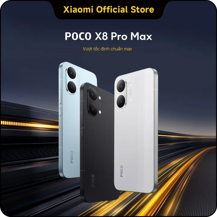 Xiaomi Poco X8 Pro Max Smartphone | Extremely Large Battery 8500Mah (Typ) with 100W Fast Charging | 6.83" 1.5K 120Hz Amoled Screen